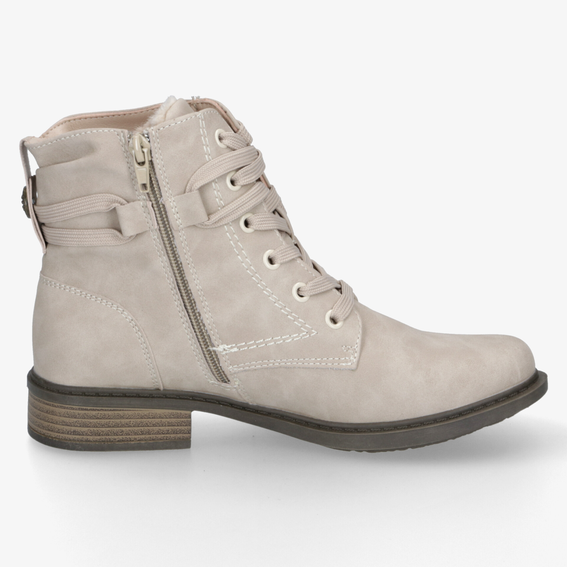 street shoes Damen Schnürstiefeletten beige