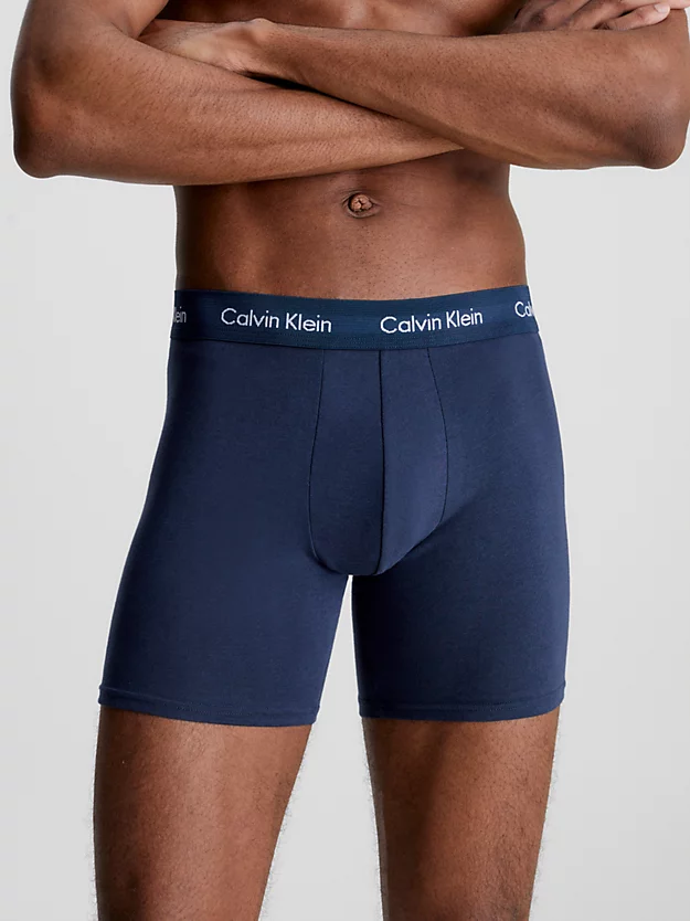 Pacote com 3 Cuecas Boxer Longas - Algodão Elástico