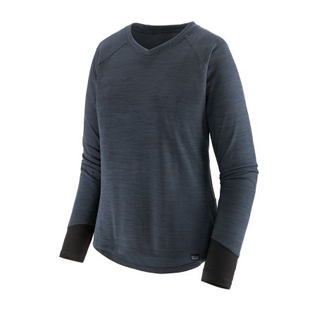 DIRT CRAFT Damen-Langarmshirt  smolder blue  XS