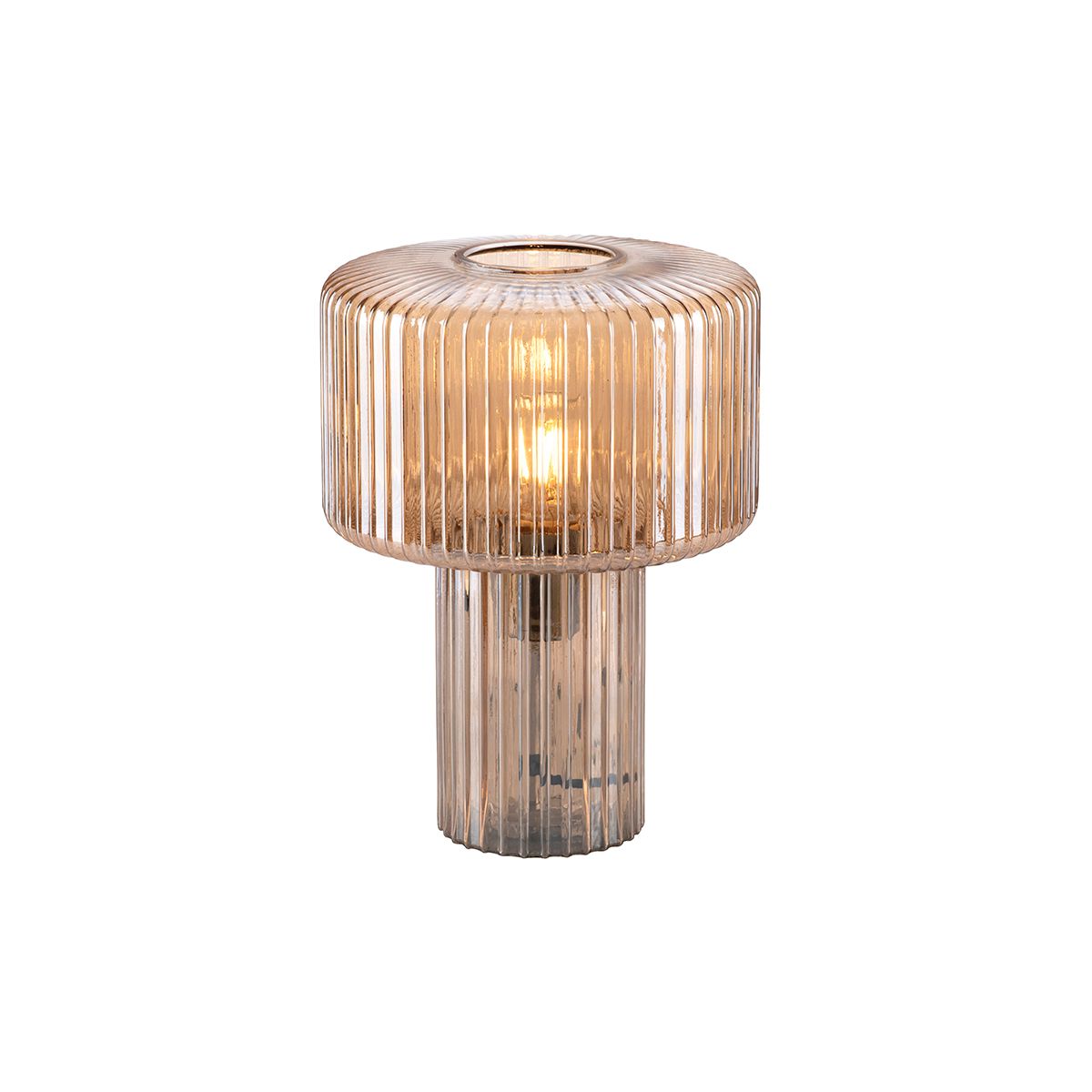 Design tafellamp van amber glas - Andro
