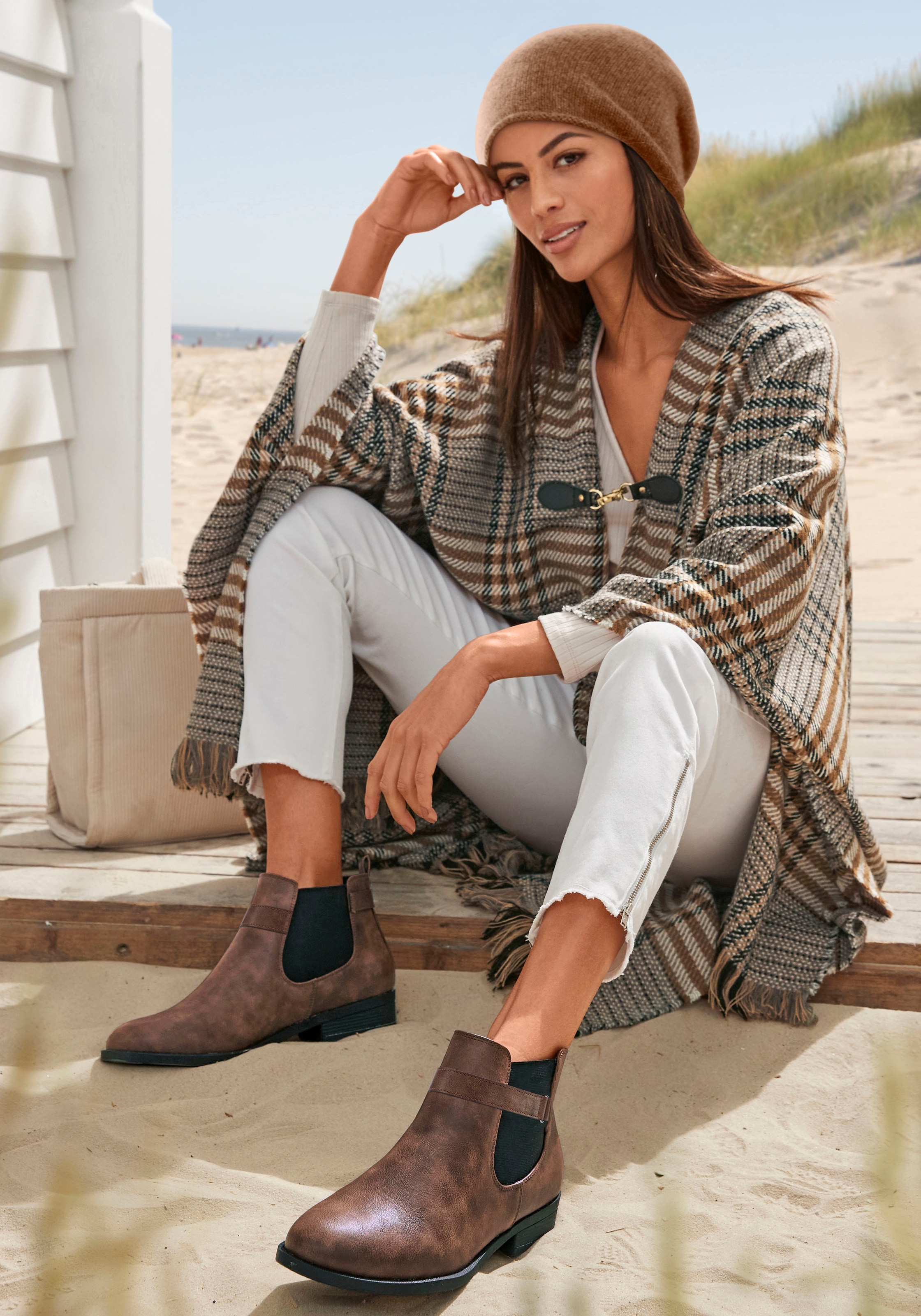 Vivance Chelseaboots  mit Stretch-Einsatz, Stiefelette, Ankle Boots VEGAN