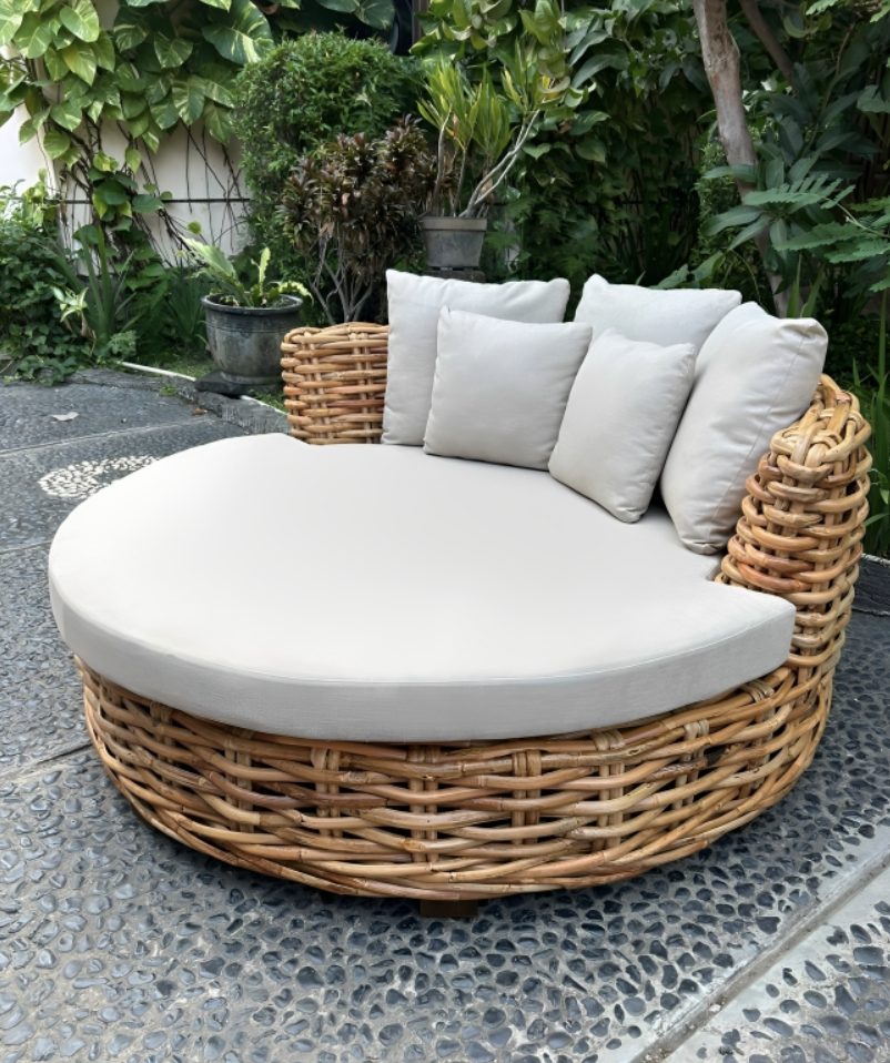Daybed 'Belice' aus Rattan, Ø 155 cm, H 67 cm günstig bestellen