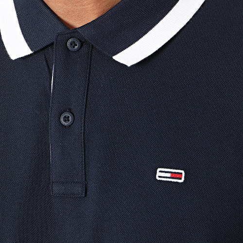 Polo Manches Courtes Solid Tipped 8313 Bleu Marine