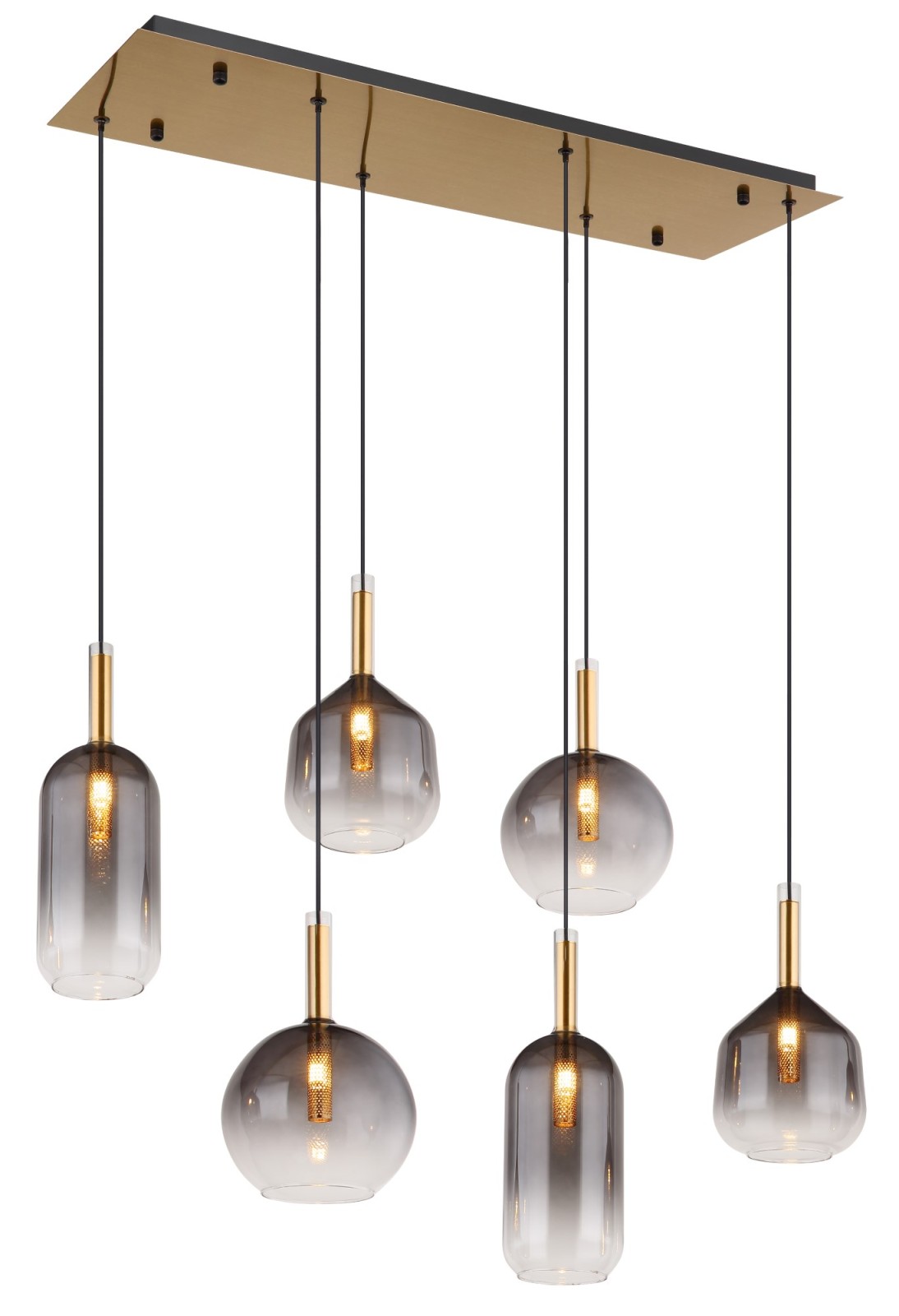 LED-Hängeleuchte - schwarz matt - 112 cm
