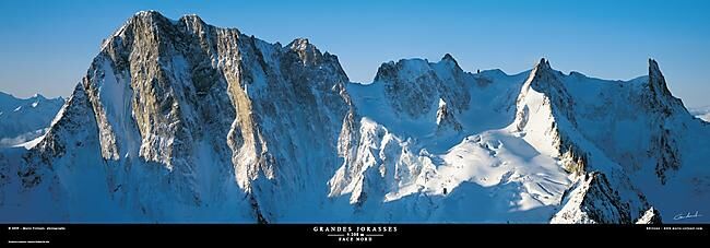 MARIO COLONEL - POSTER GRANDES JORASSES FACE NORD MARIO COLONEL