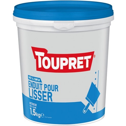 Enduit lissage intérieur pâte - 1.5 kg - blanc