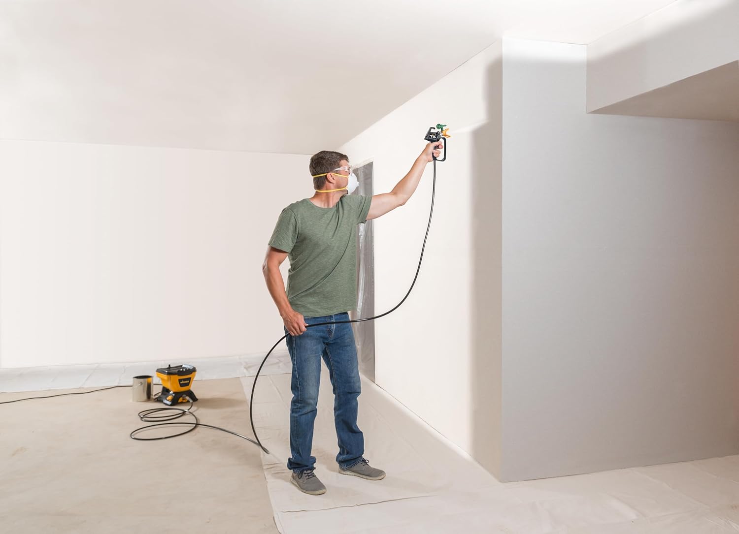 WAGNER Airless Pulvérisateur de Peinture Control 150 M pour peintures murales, Vernis, lasures, Protection du Bois et Anti-Corrosion à l'intérieur et à l'extérieur, Volume du réservoir 5500 ML