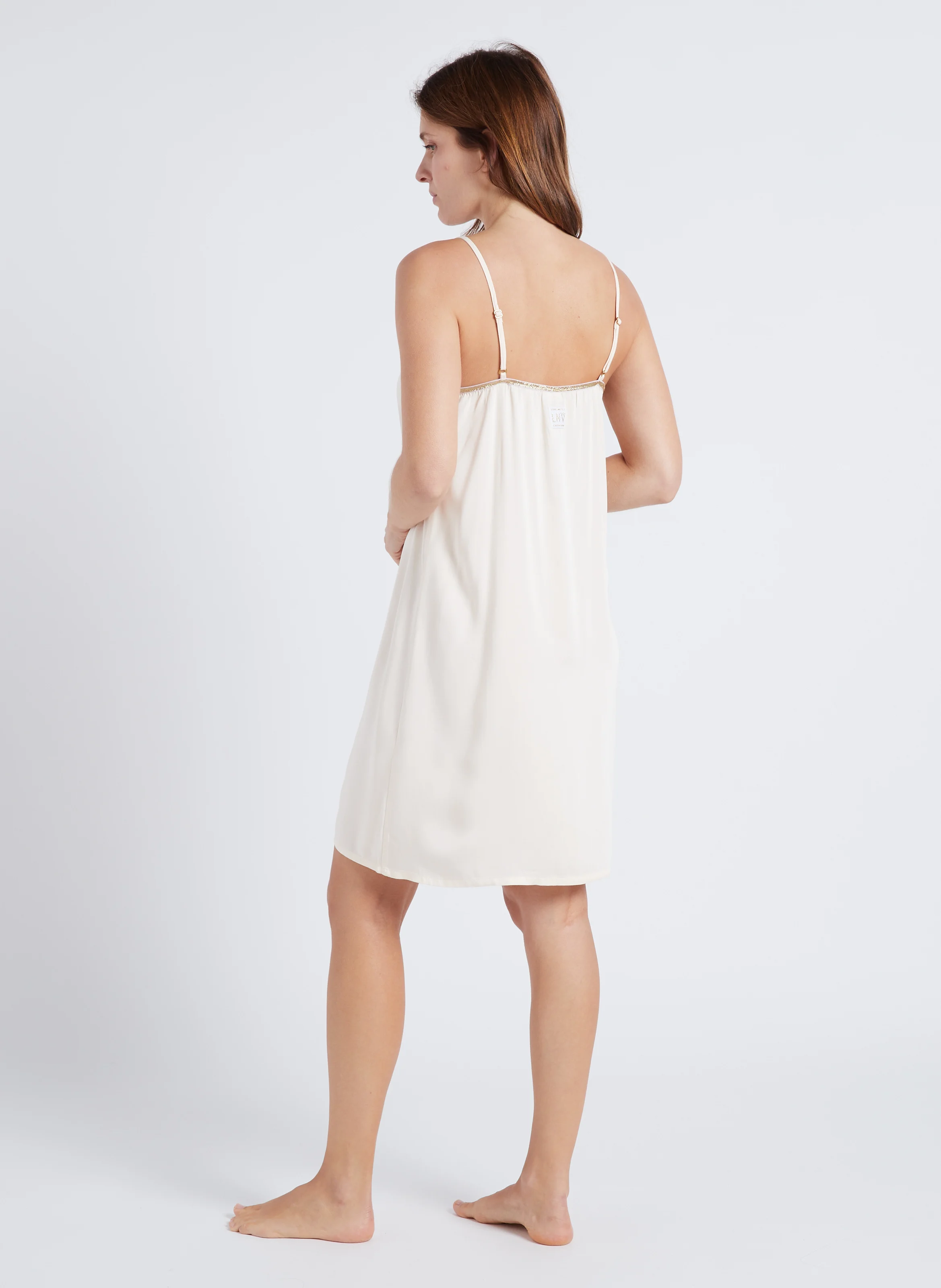 SIMONE - Nuisette col V | Beige