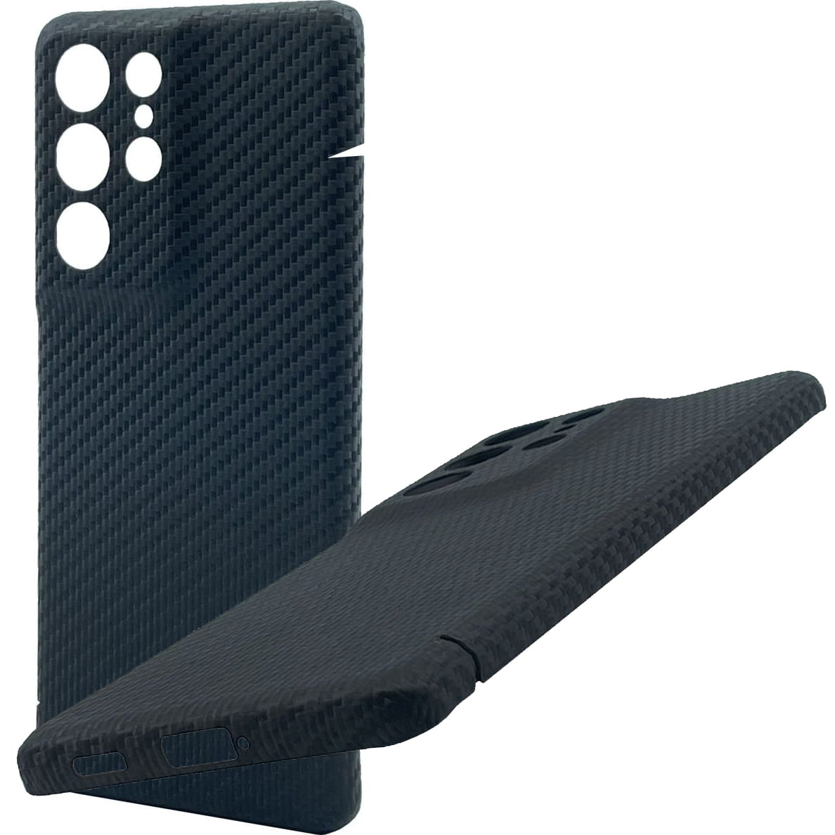 Samsung Galaxy S24 Ultra Aramid Hardcase Hülle im Carbon Look (CS-2333) - Schwarz