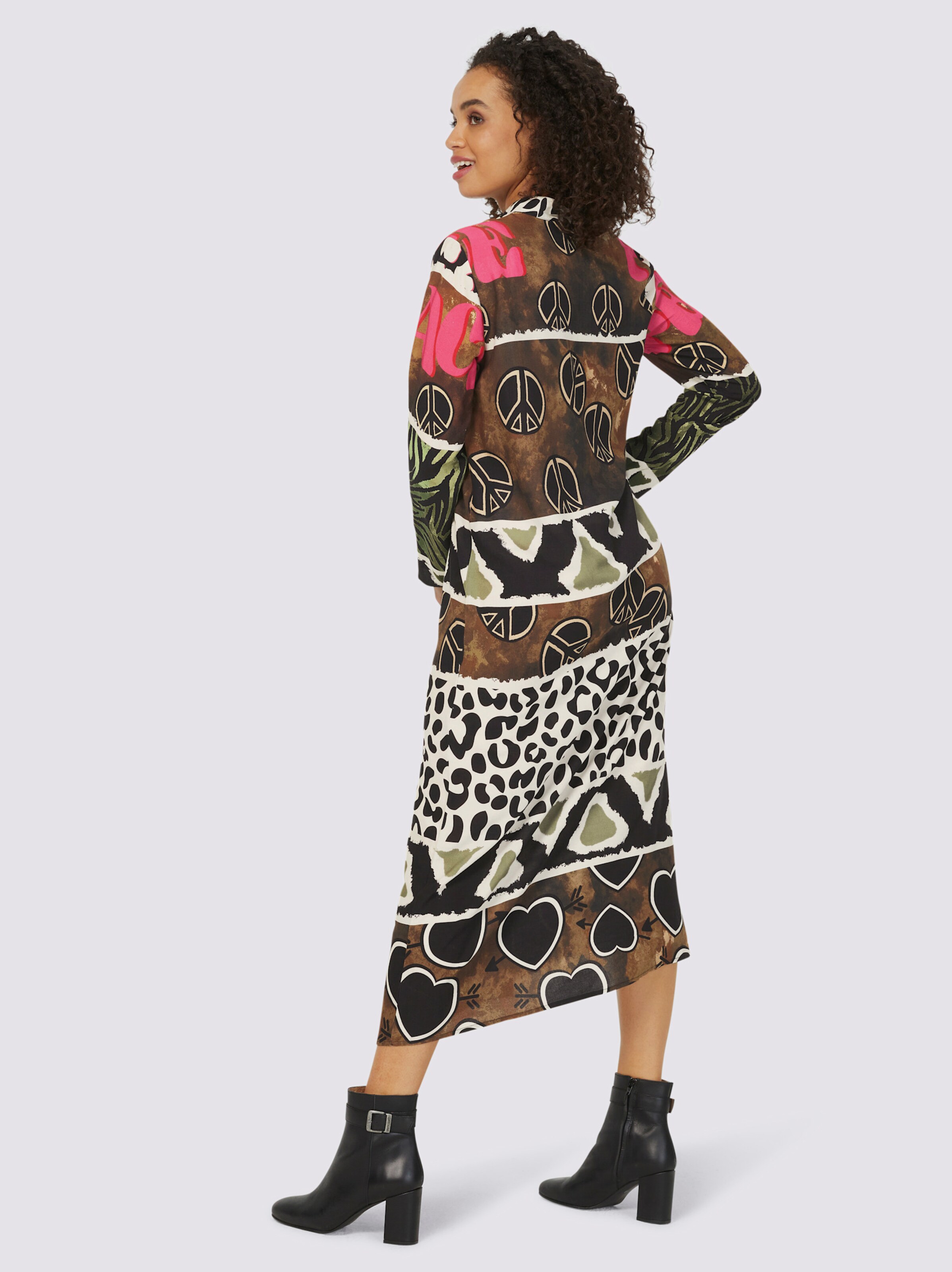 Druck-Kleid