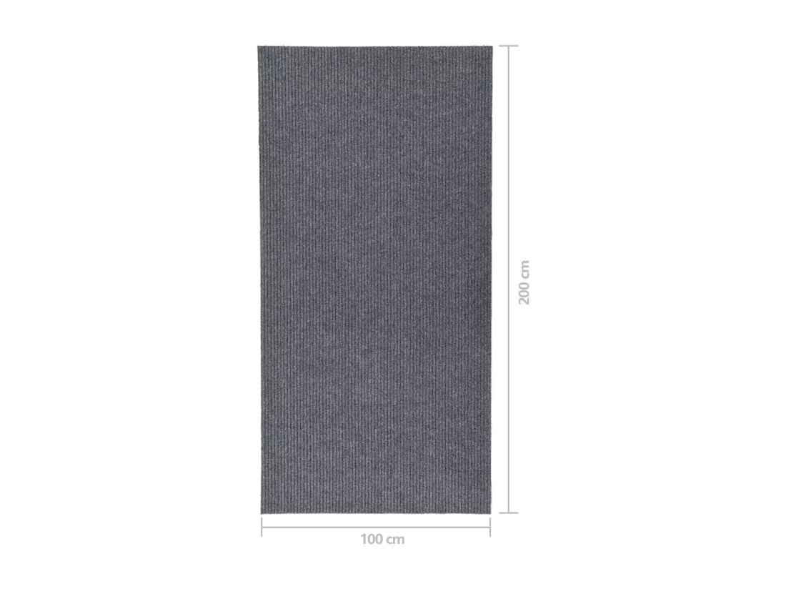 Tapis 100x200 cm gris