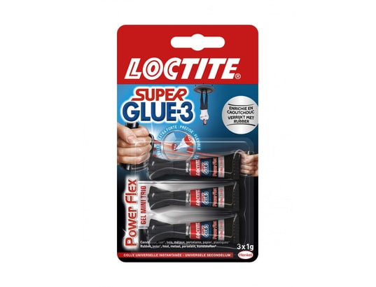 LOCTITE - Recharge pistolet à colle Colle glue gel super glue 3 power flex , 3 g