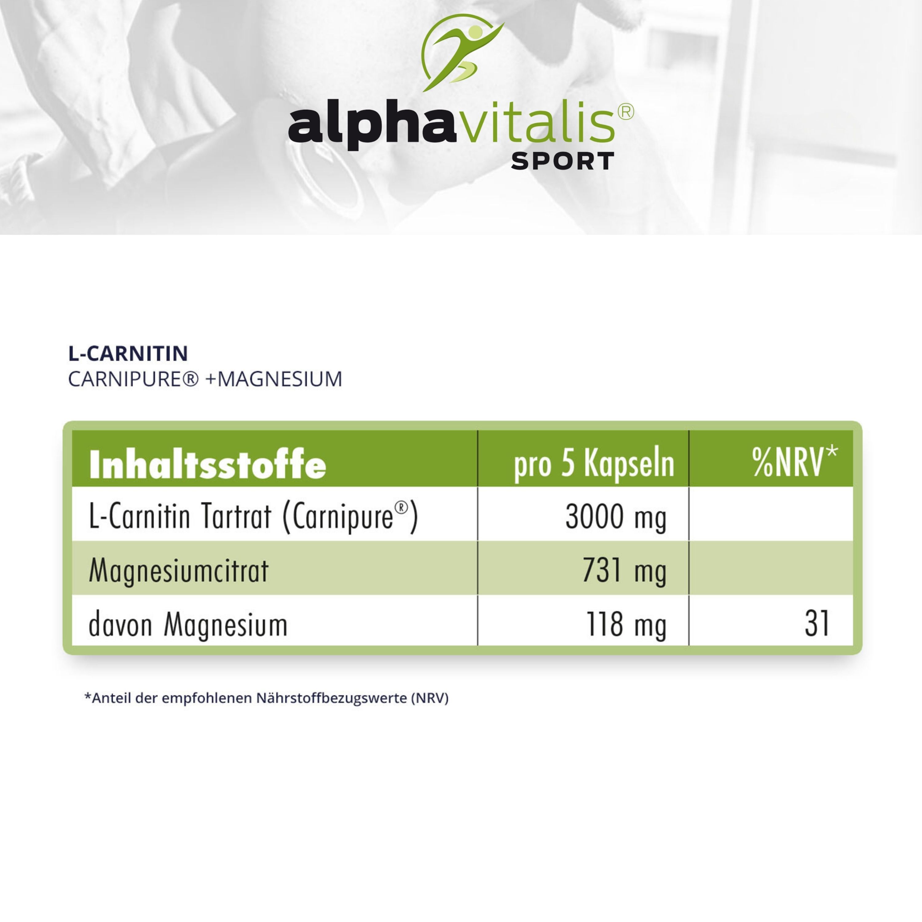 Alphavitalis® L-Carnitin professional - Carnipure®