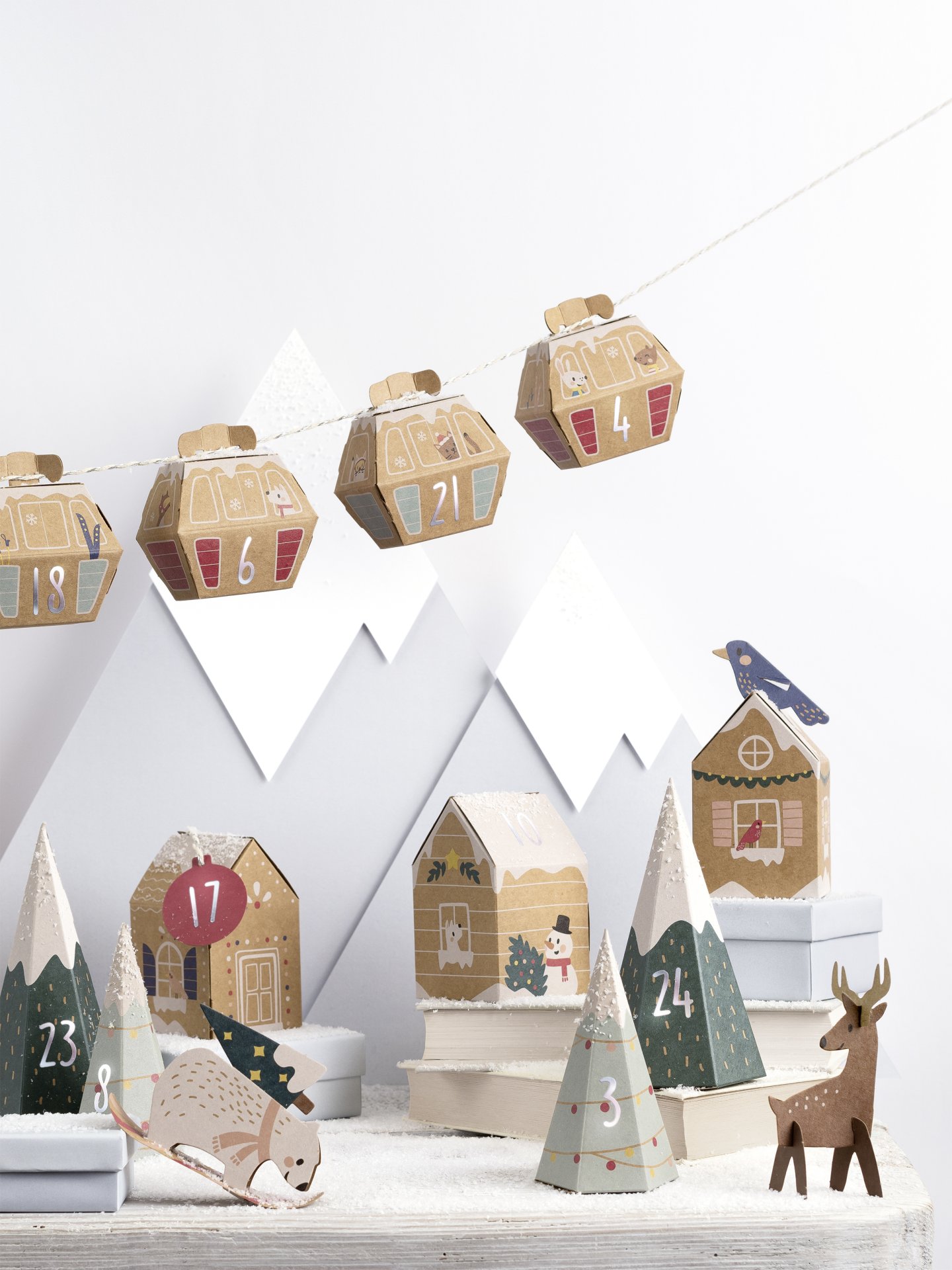 Adventskalender Set, ''Village In The Snow''