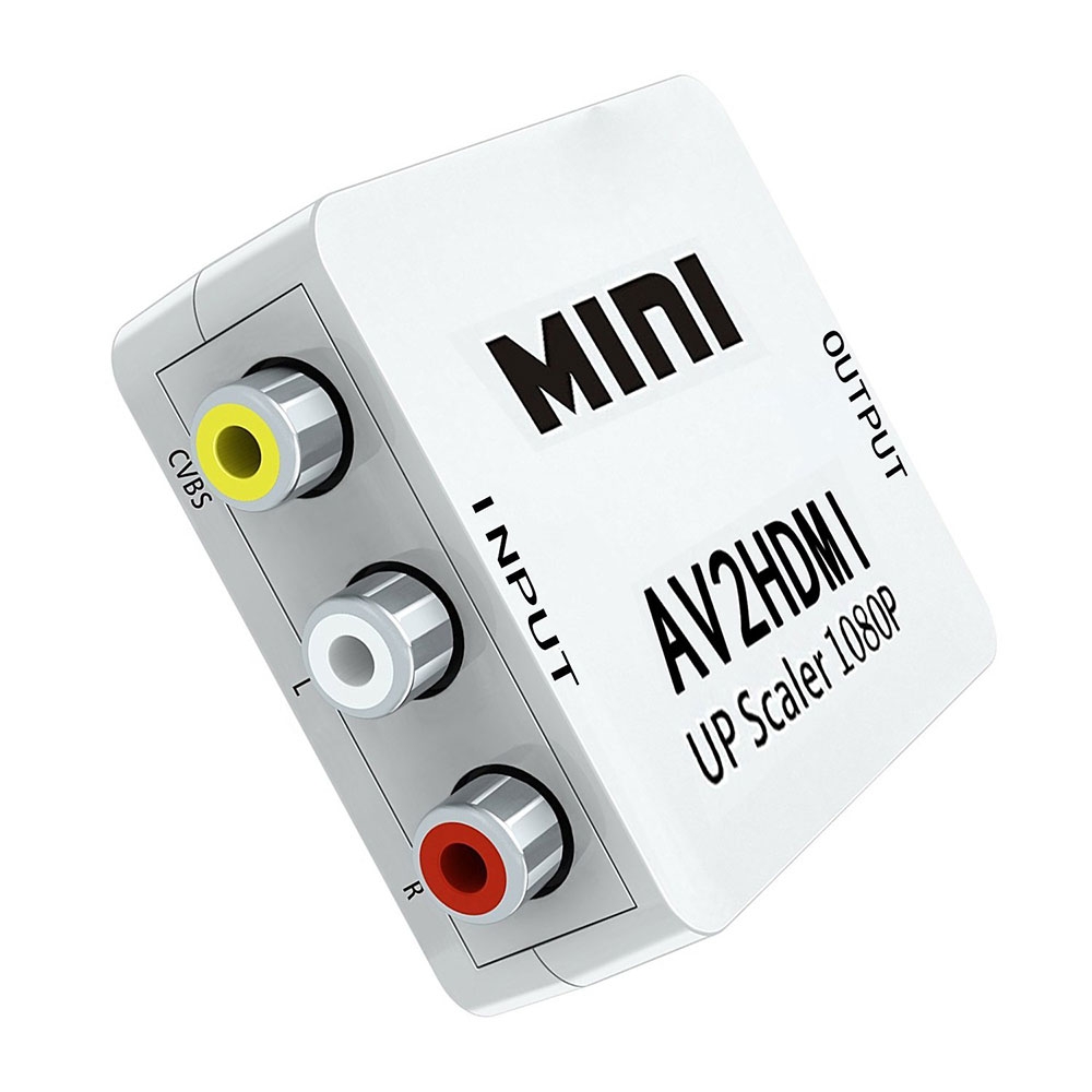 Mini Composite Cinch RCA CVBS AV auf HDMI 1080P Konverter Adapter für TV / PC / Sony PlayStation PS3 / DVD
