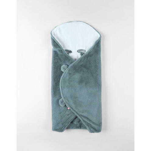 Couverture promenade fausse fourrure - Bleu - NOUKIE 'S