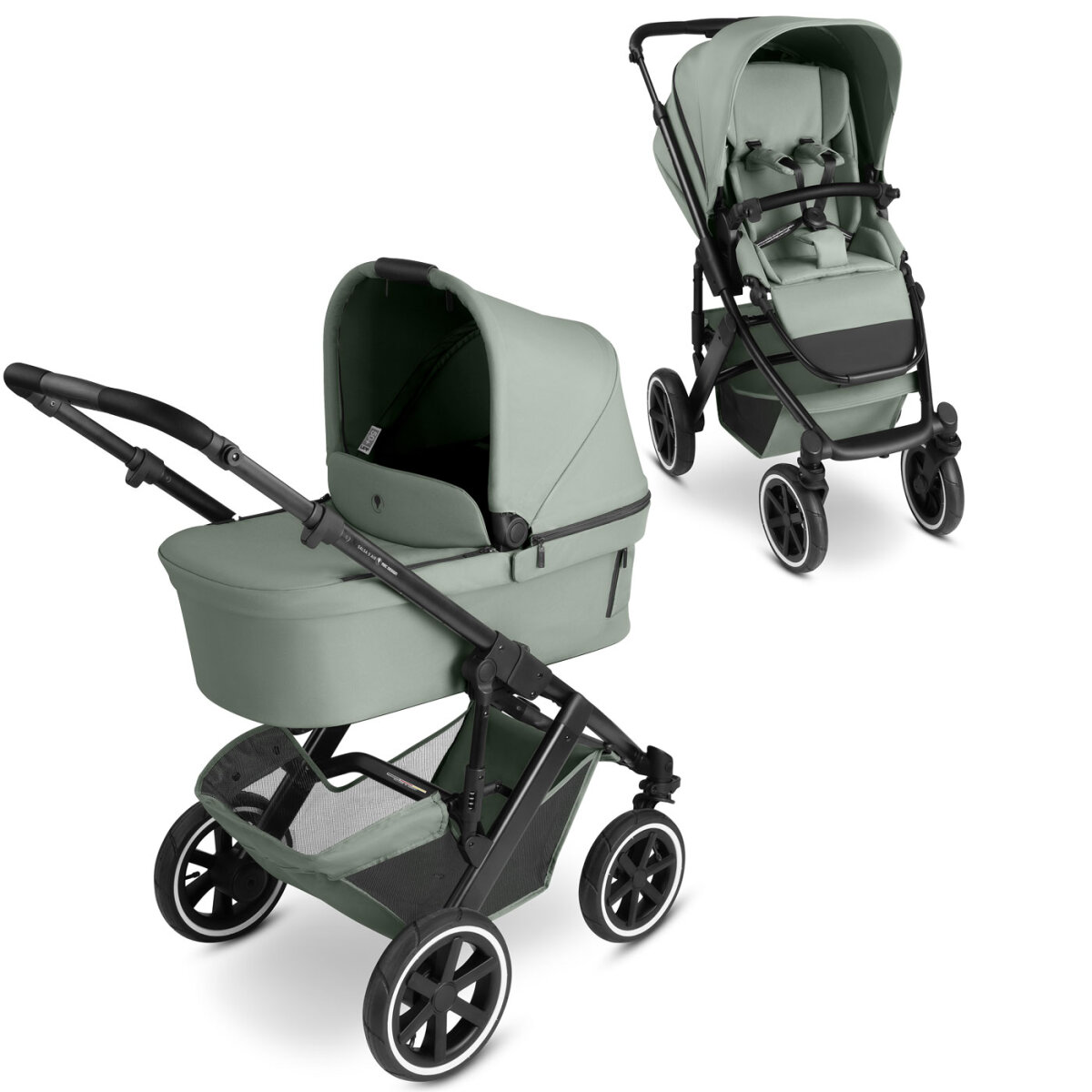 ABC Design GmbH ABC Design Kombi-Kinderwagen Salsa 5 Air Set inkl. Adapter für Babyschale + Gratis Lionello Autositz Astrid i-Size mit Base Set