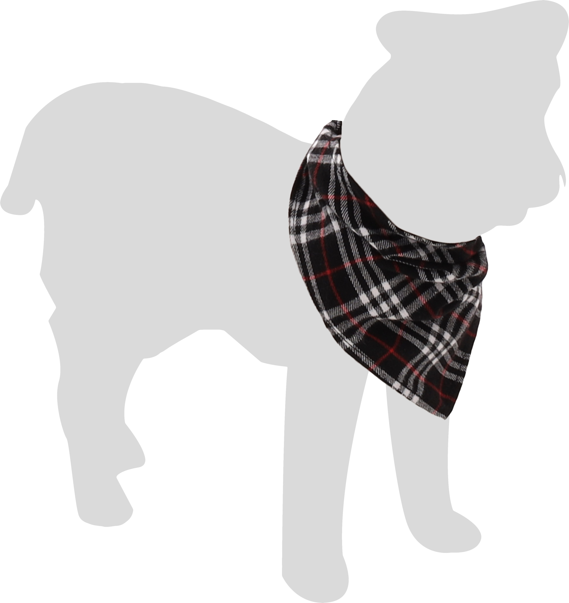 Flamingo f-522329 - Bandana Chic Noir pour Chiens Tendance