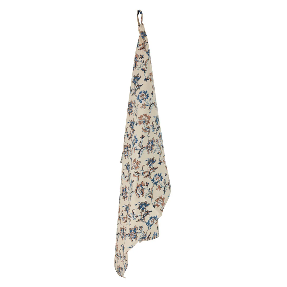 Bahne Interior  Viskestykke med blomster - blå