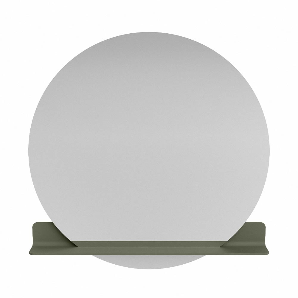 Mondiaz Spot spiegel rond Ø110cm met planchet army