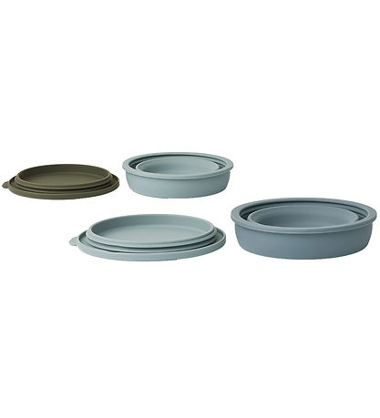Liewood Schüsseln - Silikon - Faltbar - 2er-Pack - Dale - Blue M