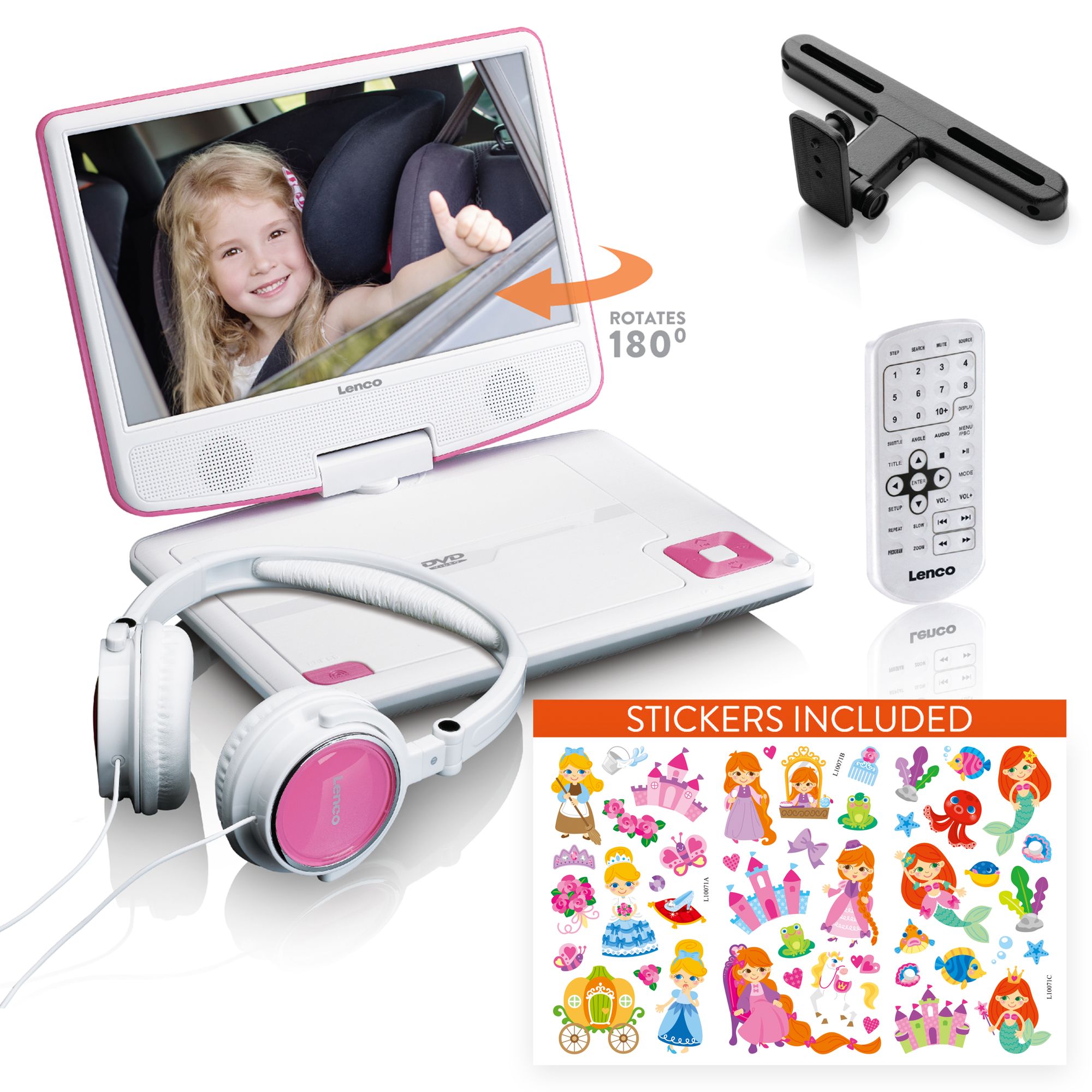 Lenco DVP-920PK draagbare DVD-speler