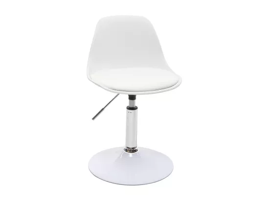 Chaise de bureau design enfant blanche STEEVY