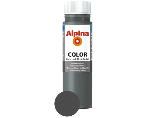 Alpina Vol- en Kleurverf Donkergrijs 250 ml