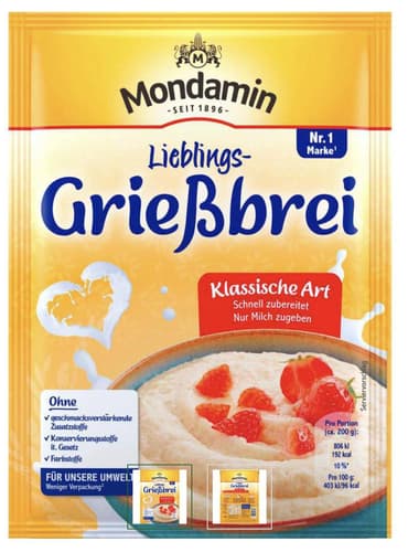 Mondamin Grießbrei Klassische Art