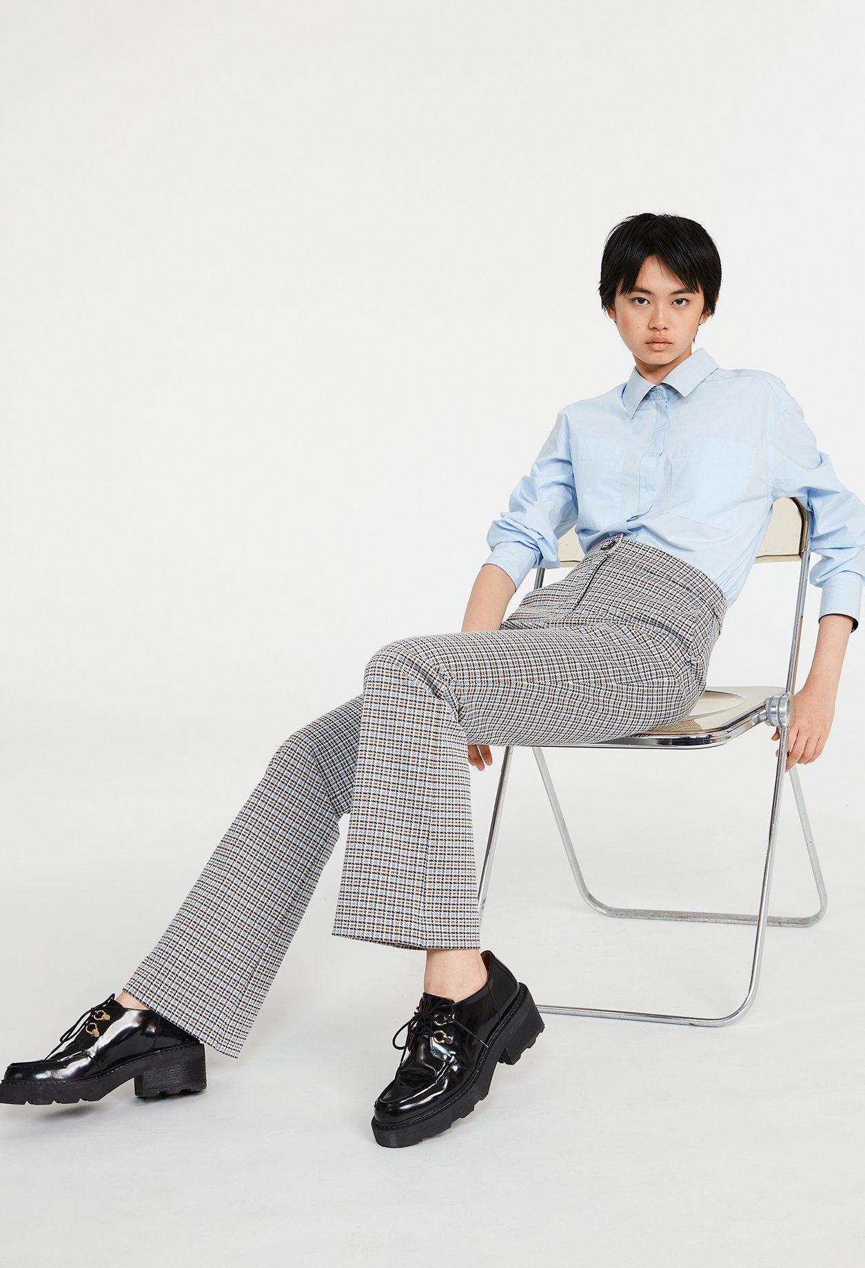 Pantalon &agrave; motifs