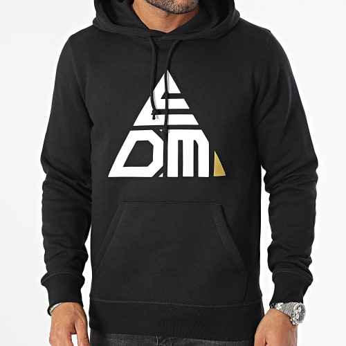 Sweat Capuche Logo Noir Blanc