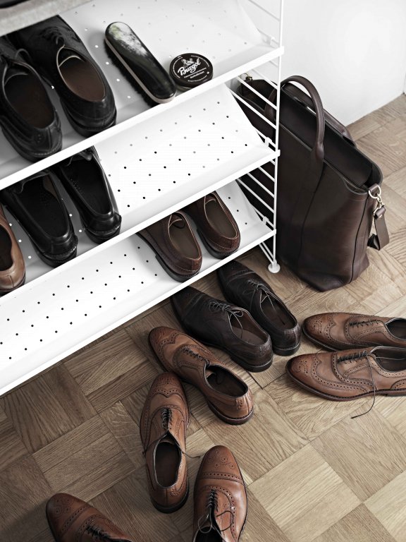 String Furniture Shoe shelf metal 58x30 1-pack wit