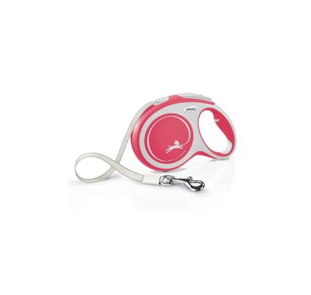 Walking leash flexi New Comfort L Ribbon 8m rød, Flexi