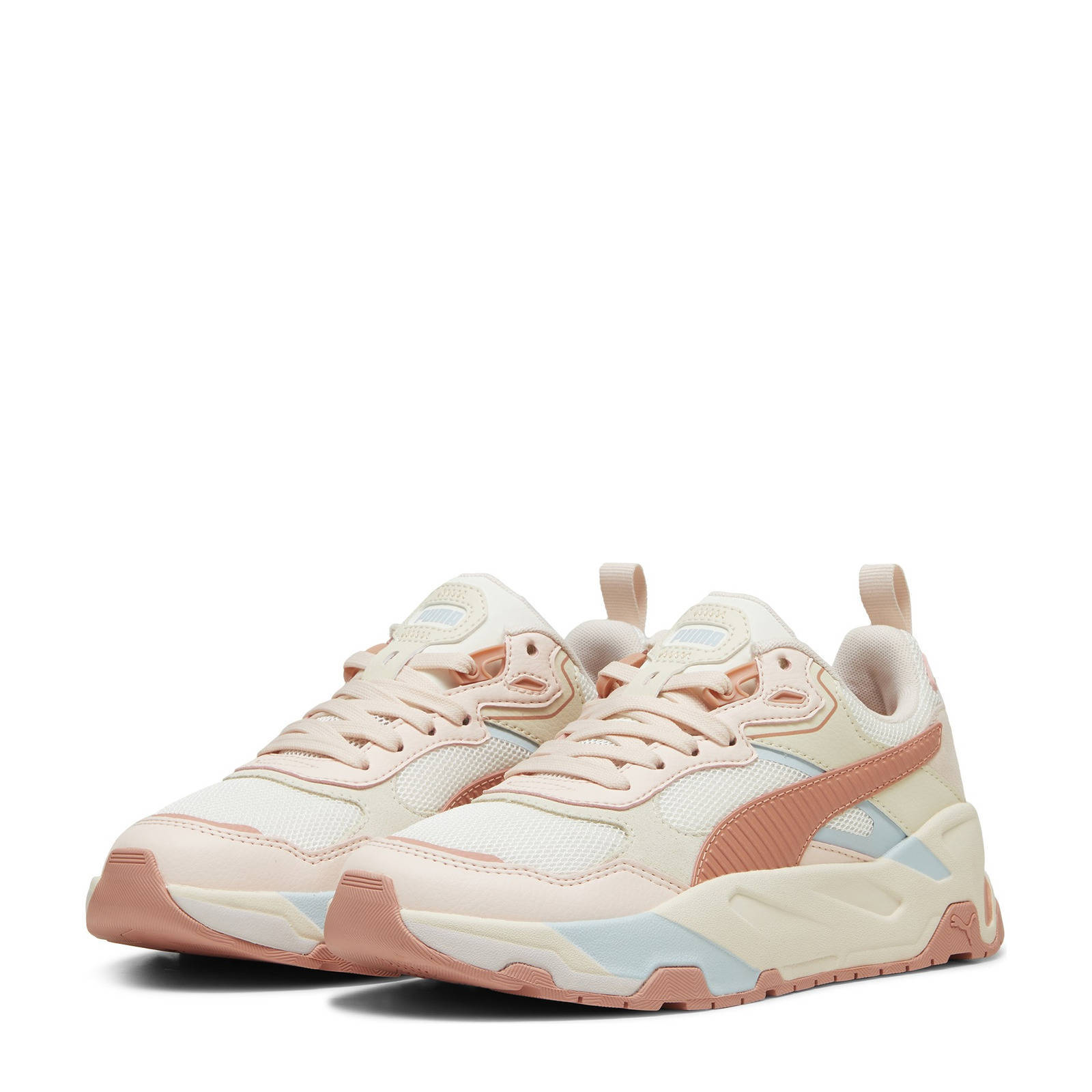 Puma Trinity  sneakers ecru/oker/koraalrood