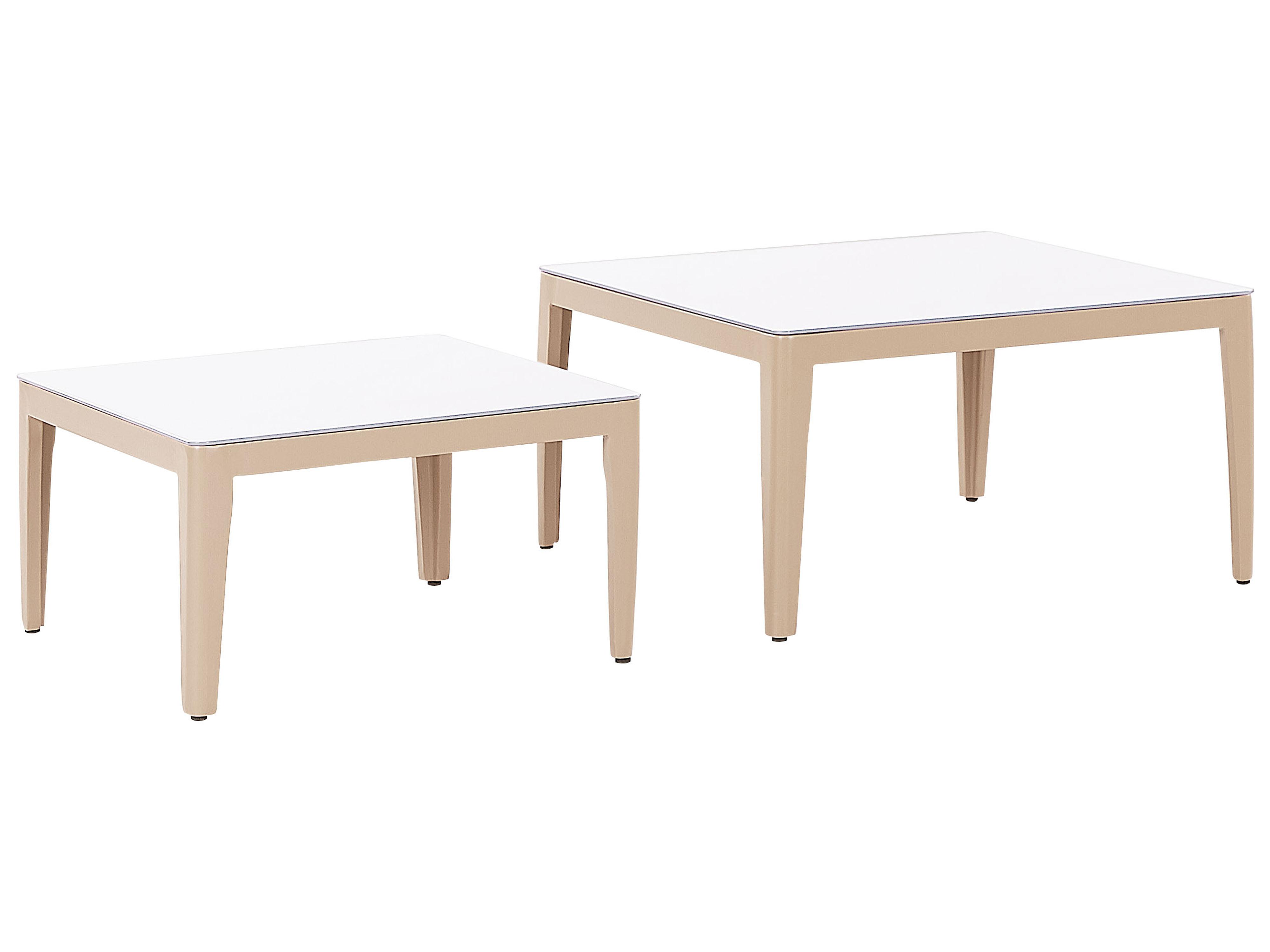 Tuin hoekloungeset met tafel 6-zits RIMA III linkszijdig modulair Metaal Lichtbeige