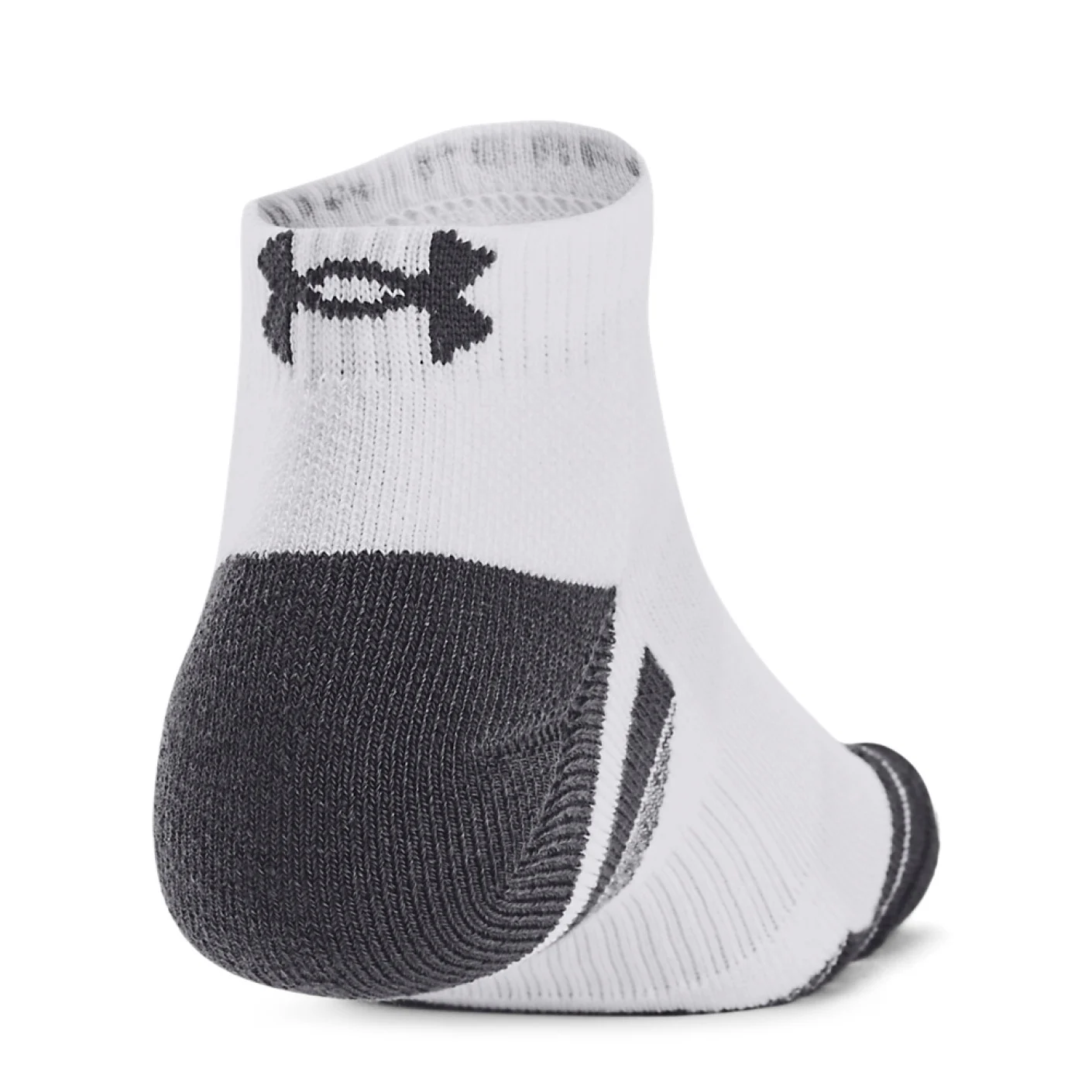 Under Armour Performance Tech Korte Sportsokken 3-Pack Wit Grijs