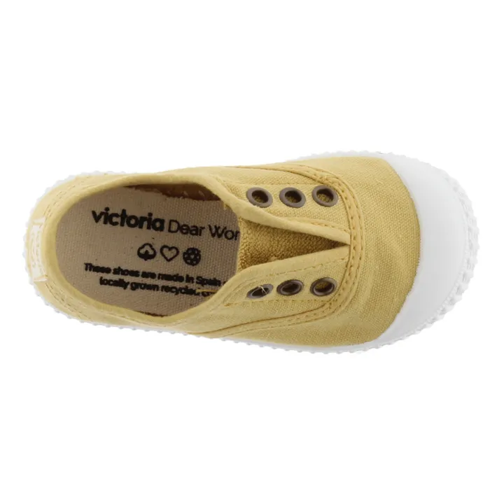 Victoria Baskets Inglesia Elastico Lon | Jaune pâle