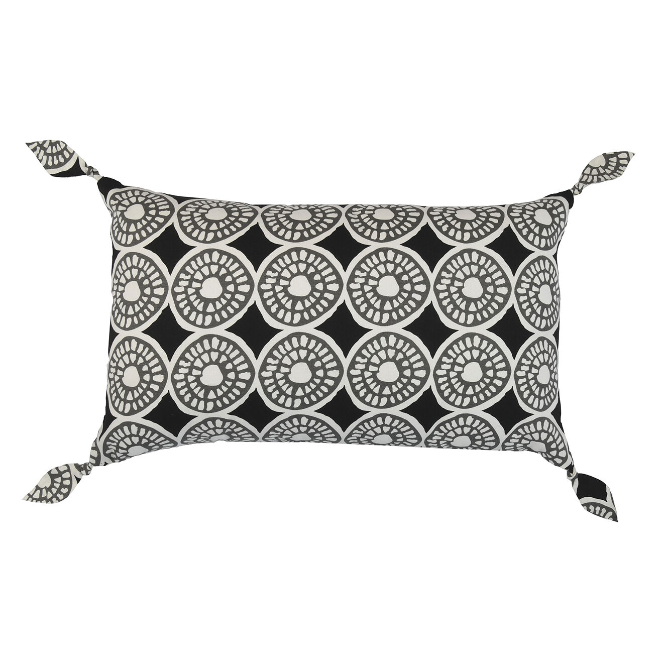 Febronie Home Housse de coussin Boubou d'Hiver noir délavé - 50x30 cm