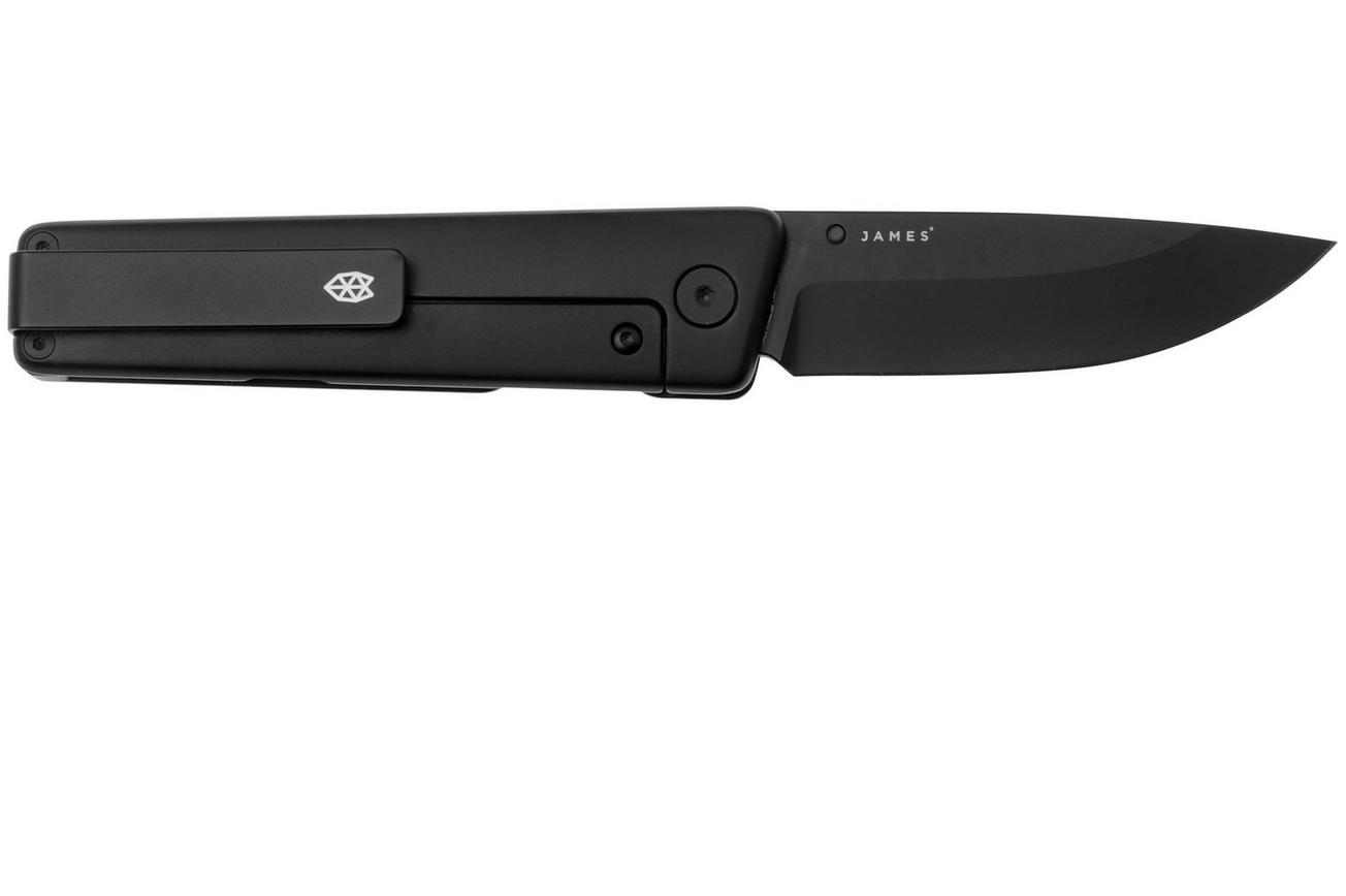 The James Brand The Chapter 2 KN127232-00 Black Titanium, PVD Black CPM S35VN zakmes