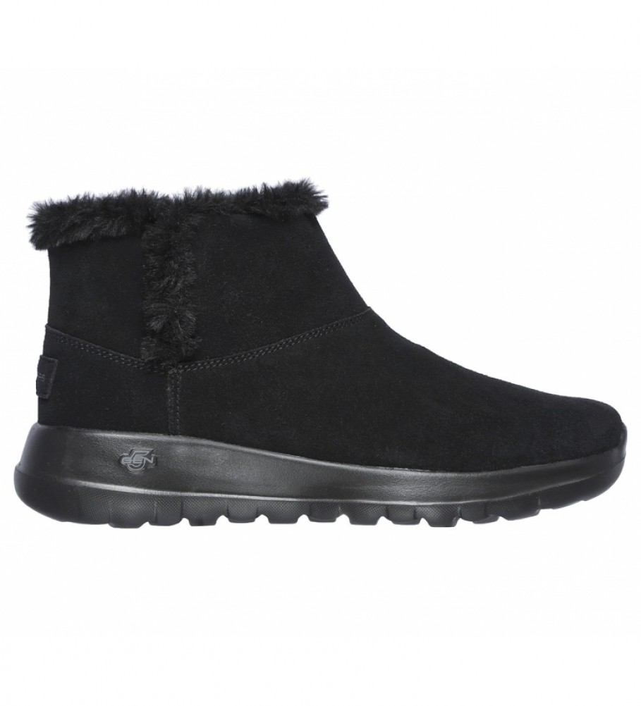 Botas de couro Skechers On-The-Go Joy Bundle Up, pretas