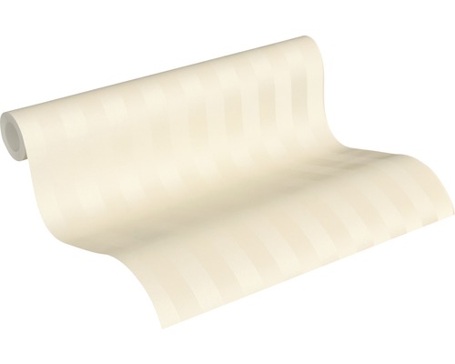 Vliesbehang 37227-3 Romantico gestreept effen licht