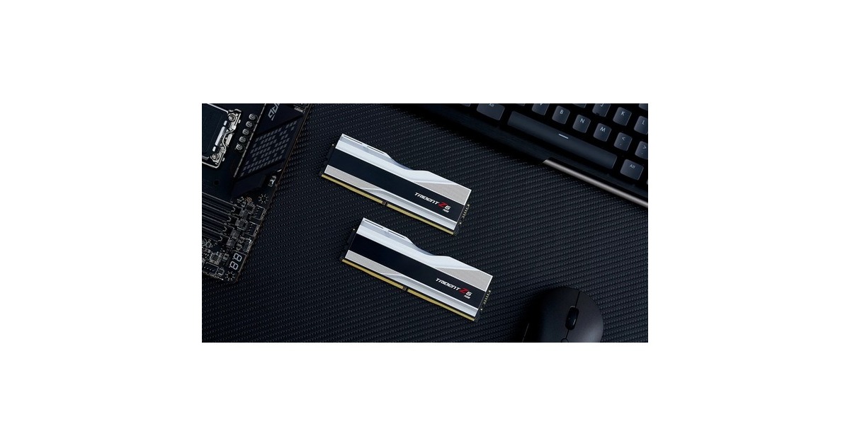 G.Skill32 GB DDR5-6800 Kit werkgeheugen  (Zilver, F5-6800J3445G16GX2-T, Trident Z5 RGB, XMP)