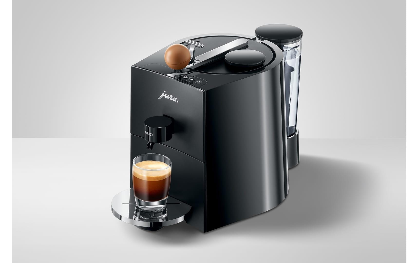 Kaffeehalbautomat ONO Schwarz<br>Eintassenmaschine mit modernster Brühtechnologie