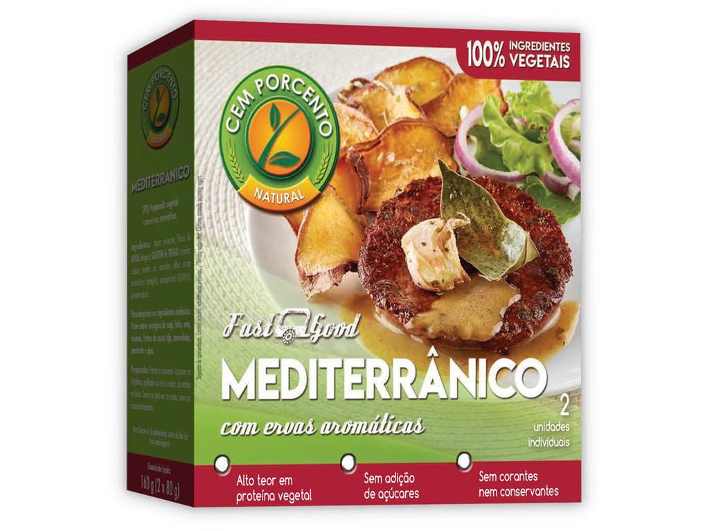HAMBURGUER CEM PORCENTO MEDITERRÂNICO 150G