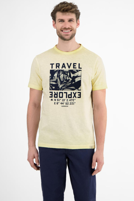 Lerros gele heren t-shirt