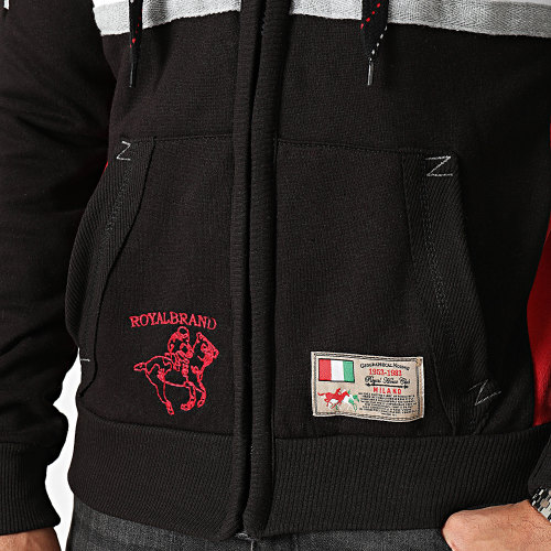 Sweat Zippé Capuche Noir