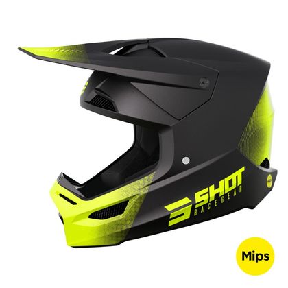 Casque cross Shot RACE - DRAW 2024 - Noir