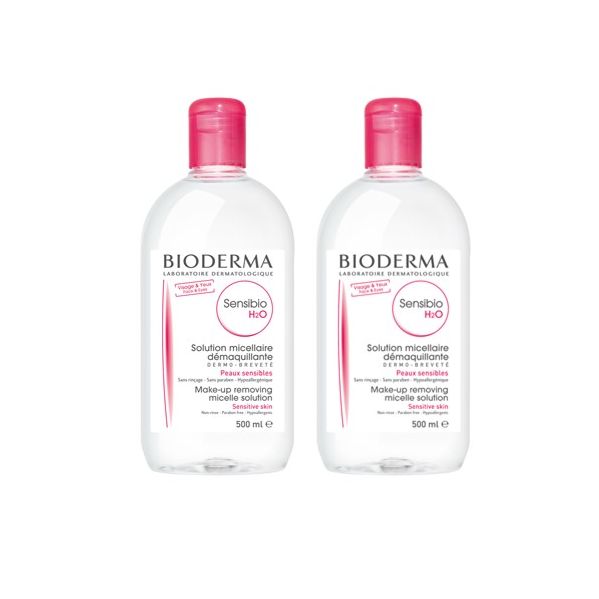 Bioderma Sensibio H2O Solução Micelar 2x500ml