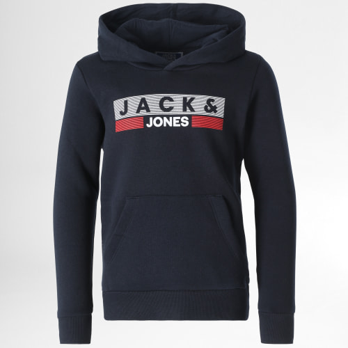 Sweat Capuche Enfant Corp Logo Bleu Marine