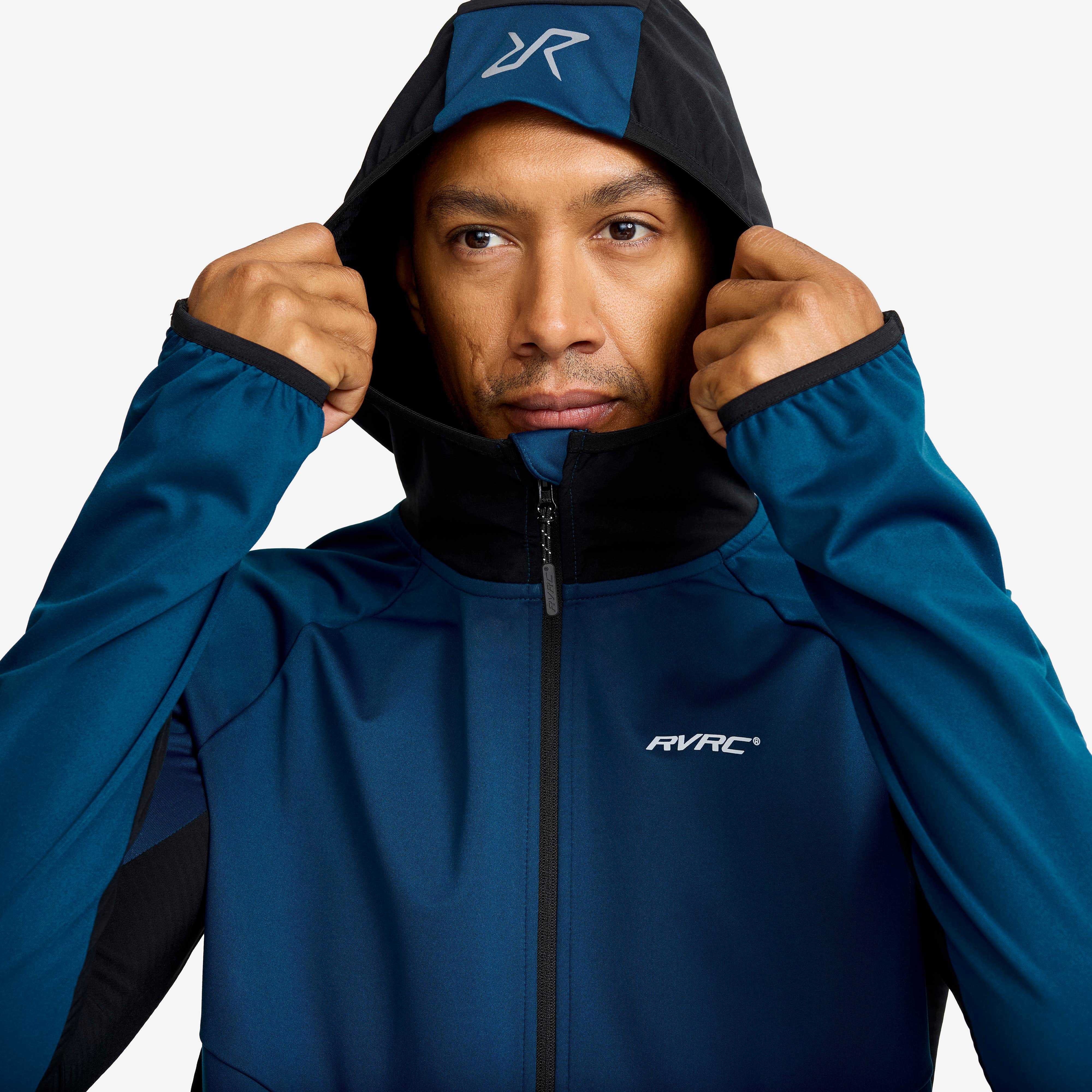 Pace Hooded Wind Jacket Herre Blue Opal
